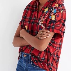 Madewell Floral Flannel